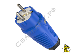 Вилка кабельная PCE Taurus2 0511-bs 220В/16А 2 полюса+земля IP54 Schuko DE
