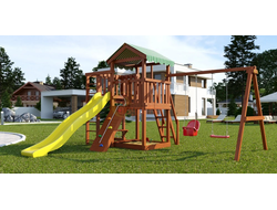 Детская площадка Савушка "Мастер" 3 (Махагон) Plus (горка 3 метра) купить в Воронеже