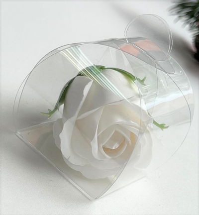 Коробка "бонбоньерка" прозр. пластик, 45*45*45мм