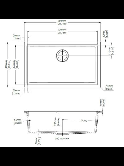 Мойка LONGRAN Enigma ENG780.460