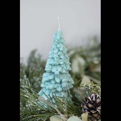 Свеча "Ёлка рождество" Бирюза