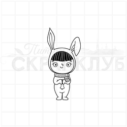 ФП штамп "мальчик-зайчик"