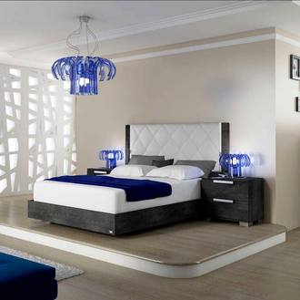 КРОВАТЬ 180*203 (L194*P209*H135)  SABGRLT03FR SARAH ВЕЛЮР РОМБ STATUS