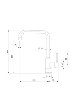 Смеситель Reginox Crystal PVD