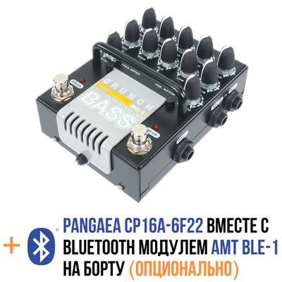 AMT Bass Crunch BC-1 - двухканальный JFET-предусилитель для бас гитары [без БП]