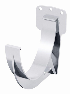 Кронштейн жёлоба, пластиковый БЕЛЫЙ