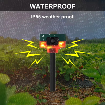 Биоакустический всепогодный отпугиватель животных и птиц на солнечных батареях R360