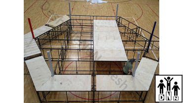 Шестиугольный ринг, гексагон, монтаж