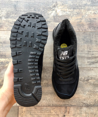 Кроссовки New Balance 574 All Black зимние