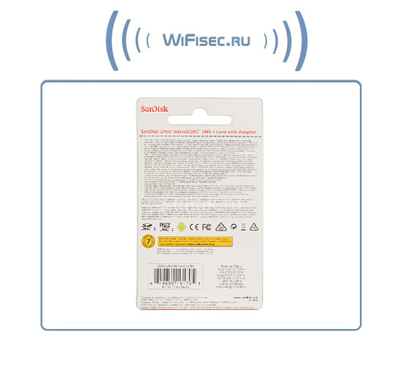 Карта памяти microSDXC UHS-I SANDISK Ultra 80 64 ГБ, 80 МБ/с, 533X, Class 10, SDSQUNS-064G-GN3MA, 1 шт., переходник SD