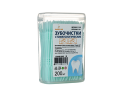 Зубочистки стоматологические зеленые