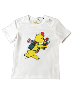 ФУТБОЛКА БЕЛАЯ «Привет Мишка» (НА 13 ЛЕТ)