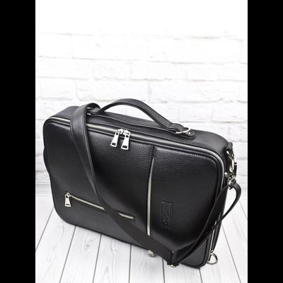 Кожаная сумка-рюкзак Castenaso black (арт. 3108-01)