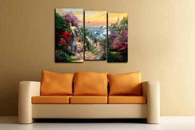 Модульная картина "Старинный город"