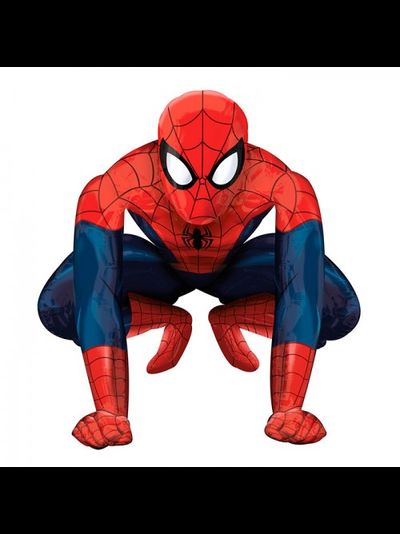 Фольгированная ходячая фигура с гелием "Человек - паук" 91*91 см