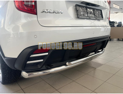 Защита заднего бампера  двойная Папа Тюнинг d60/42 для Haval Jolion 2024-