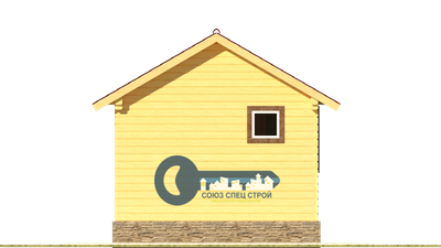 Б-05 ГАБАРИТНЫЕ РАЗМЕРЫ: (6Х4М) 1 ЭТАЖ, ОБЩАЯ ПЛОЩАДЬ: 24М²