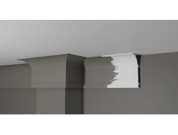 Потолочный плинтус для подсветки DECOR-DIZAYN DD520, из дюрополимера, под покраску, ударопрочный, 2 метра