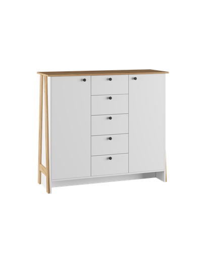 Теодора комплект мебели для гостиной Белый/Дуб крафт