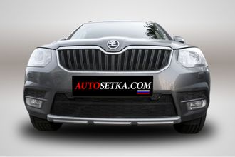 Premium защита радиатора для Skoda Yeti Monte Carlo без парктроников (2014-)