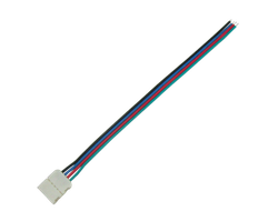Коннектор Ecola 15см зажим-провод 4-х конт SMD5050 RGB (цена за уп. 3шт.) SC41C1ESB