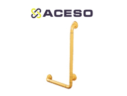 Поручень опорный L-образный вертикальный, алюминий с нейлоновым антибактериальным покрытием. Диаметр