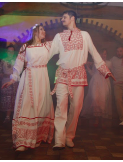 Свадебный костюм "Рада" - рубаха и сарафан