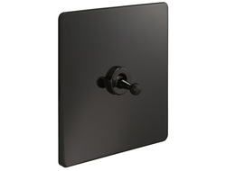 Переключатель одноклавишный тумблер T&J Electric Ultimate II Black Nickel