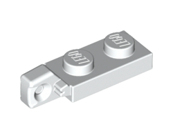 Hinge Plate 1 x 2 Locking with 1 Finger on End without Bottom Groove, White (44301b / 4183035 / 6266219)