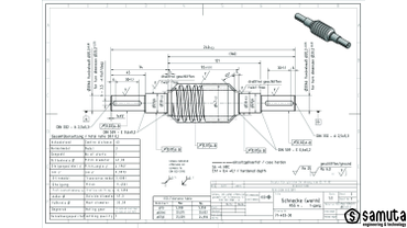 Технический чертеж построен на основе немецкого стандарта DIN.