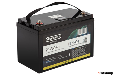 Литиевый тяговый аккумулятор Gelbert LiFePO4 (24V/60Ah/80A/1,440Wh) BT/Display