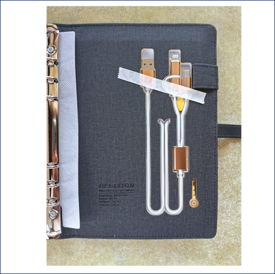 Ежедневник с беспроводной и проводной зарядкой в подарочной упаковке "Не забывай о главном"