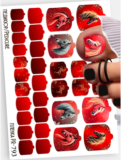 Пленки для педикюра 9,5*13,5 см PR-793