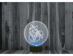 3D светильник, ночник год Тигра №1