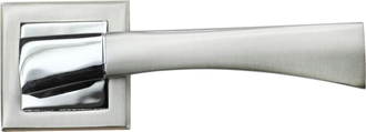 Комплект ручек дверных RAP 12-S  белый никель/хром RUCETTI