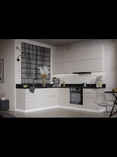 Хелмер кухня модульная с фасадами из ЛДСП разные цвета