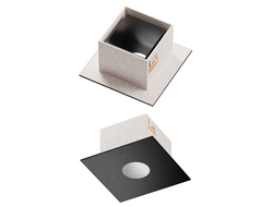 Потолочно проходной узел Н (430/0,5 мм + мин./max t=600° C / эмаль /600° черная) D 200