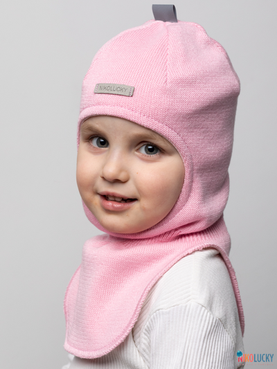 Шапка-шлем 23301-01 х/б подклад, розовый 42-44
