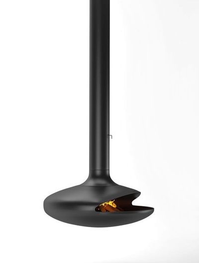 Подвесной хай-тек камин Ellips с вращающейся топкой 1250 мм