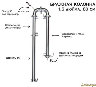 Бражная колонна 1,5 дюйма