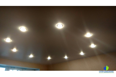 Натяжной потолок со встроенными светильниками
г. Отрадное, Ленинградская область