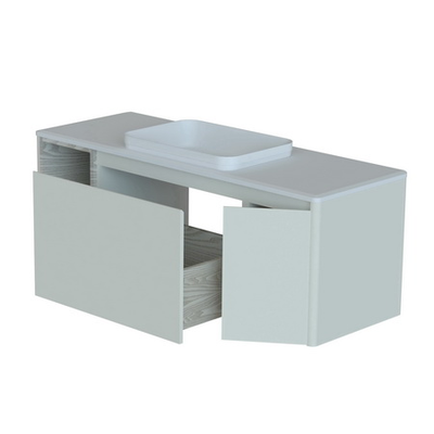 ШКАФ НИЖНИЙ КАПЕЛЛА 1400-500-2 С ВНУТРЕННИМ ВЫДВИЖНЫМ ЯЩИКОМ СТОЛЕШНИЦА НАТУРАЛЬНЫЙ МРАМОР EMPERADOR DARK