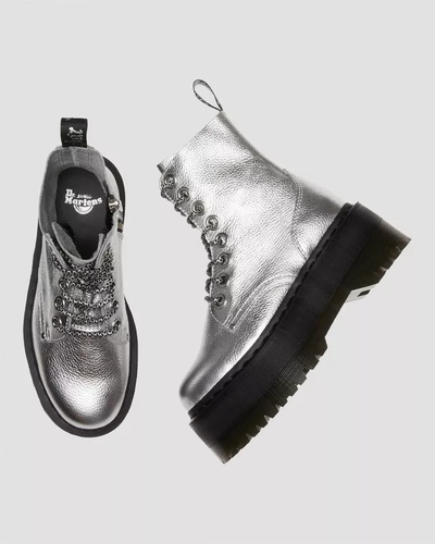 Ботинки Dr Martens Jadon Max Boot Silver Metallic