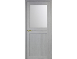 Межкомнатная дверь "Турин-520.211" дуб серый (стекло сатинато)