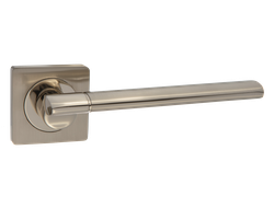 Ручка дв. PUERTO  "AL 522-02" SN/NP, никель матовый -  никель блестящий