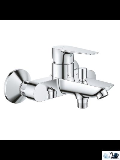 Набор смесителей Grohe BauEdge (для ванной 23604001, для раковины 23330001, душевой гарнитур 27926003 с лейкой, штангой и полочкой)