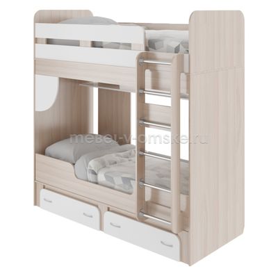 ЗР037 Кровать 2-х ярусная "Остин" М25. Размер: 1995*2035*1000. Спальная зона: 800*1950