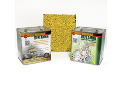 Комплект для декора и гидрофобизации венцов сруба. Жёлтый.