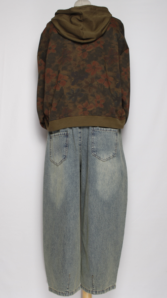 Джинсы тонкие "Двойные строчки" голубые р.48-54