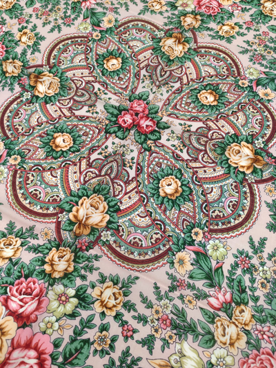 Павловопосадский платок Цветочная нимфа 1831-16